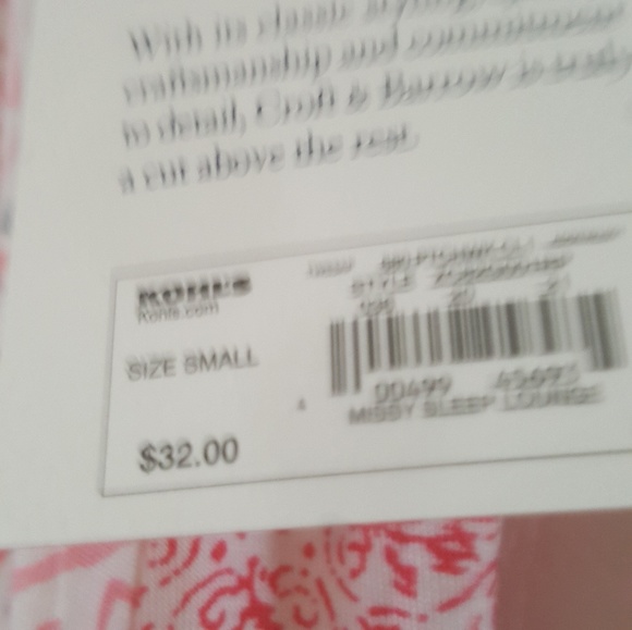 Croft & Barrow intimates Small (NWT) - Picture 4 of 4